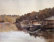 Julian Ashton Mosman Ferry 1888 oil